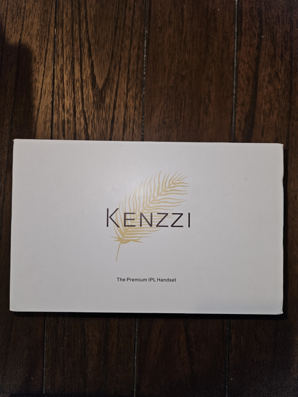 Kenzzi Premium IPL Handset Device, Cord & Box White Gold Logo